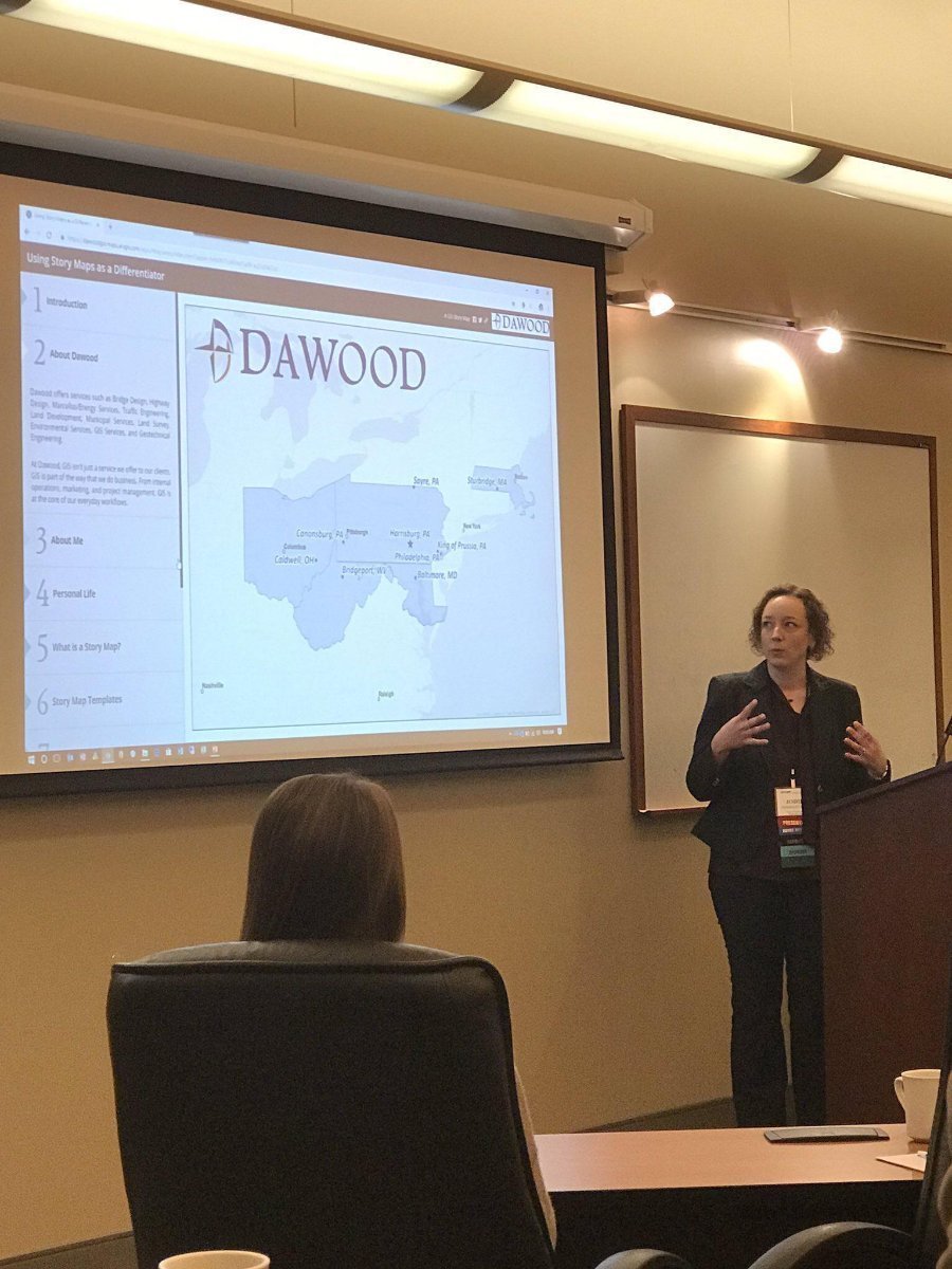 Dawood’s GIS Manager, Jodie Gosselin presents at NEURISA’s GIS Day Conference